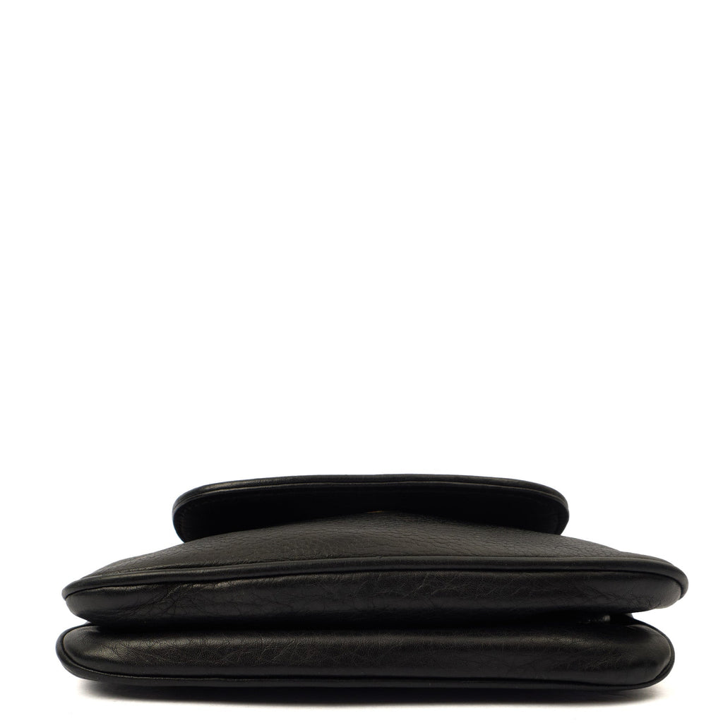 Gucci Cross Body 1973 Crossbody in Black, Leather — Top View