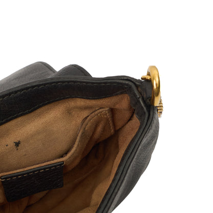 Gucci Cross Body 1973 Crossbody in Black, Leather — Detail View