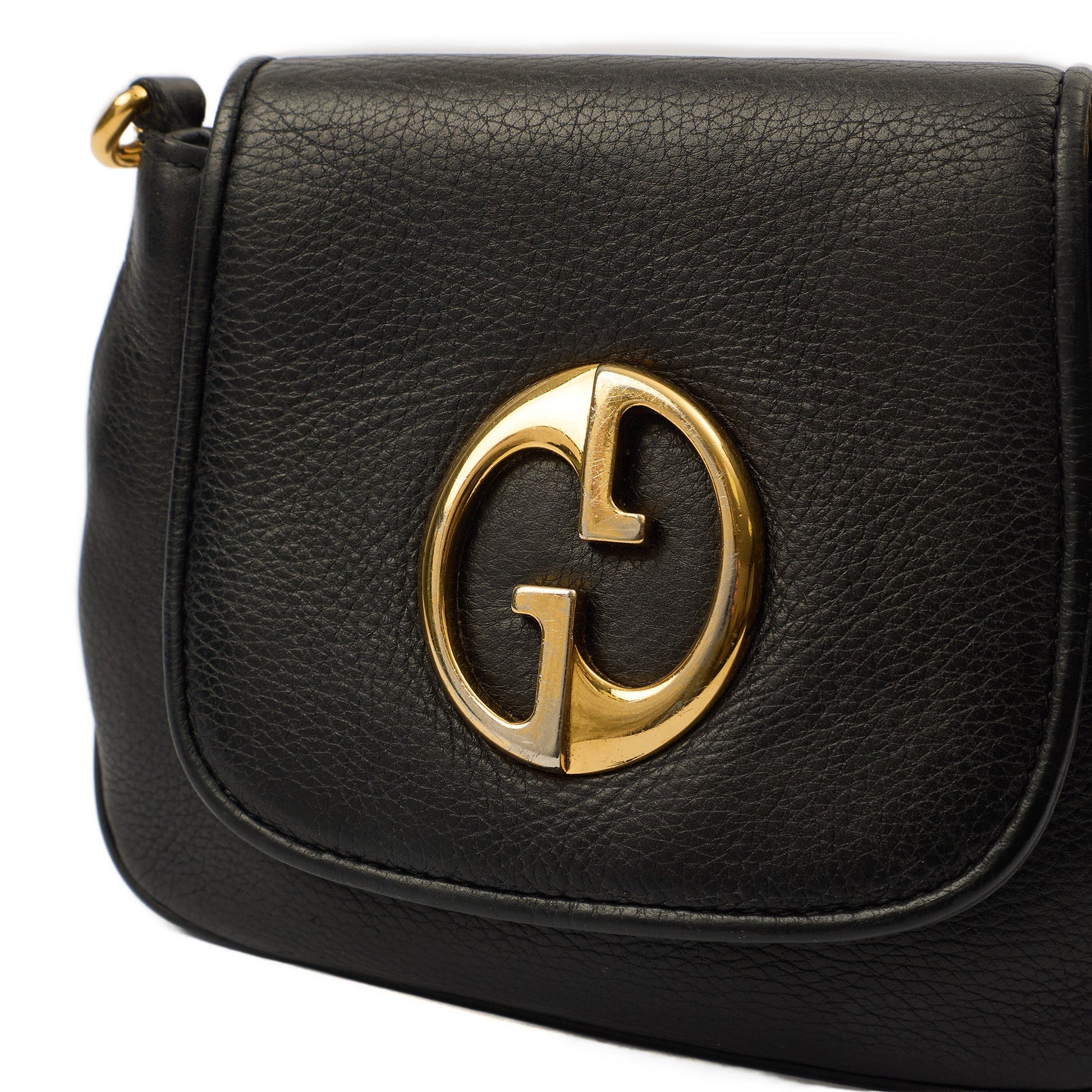 Gucci Cross Body 1973 Crossbody in Black, Leather — Lifestyle View