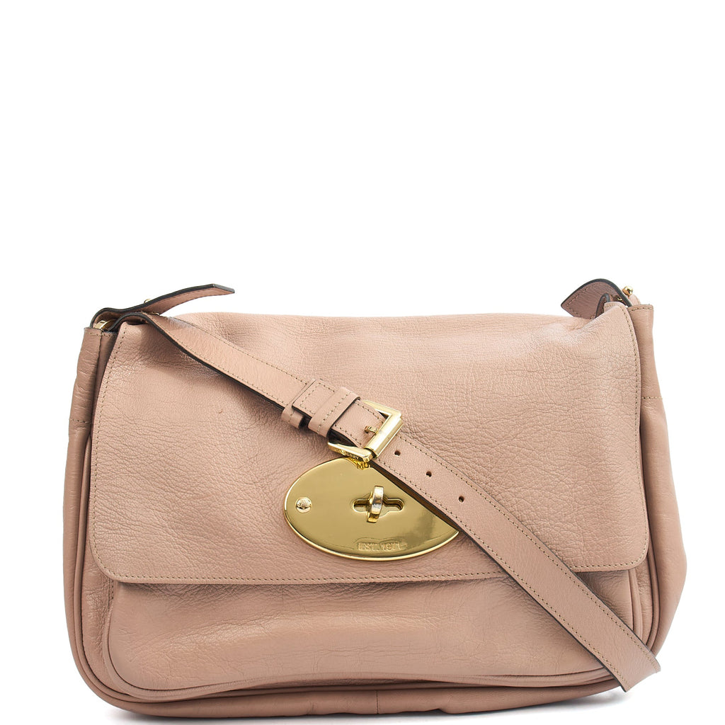 Mulberry Shoulder Bag Shoulder Bag in Pink, Calfskin Leather — Front View