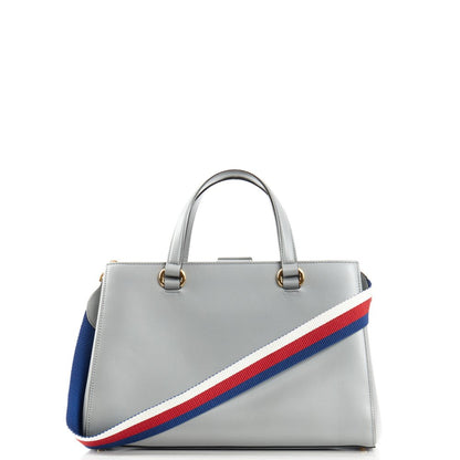 Gucci Tote Sylvie Top Handle Bag in Dusty Grey, Leather — Alternate View 11