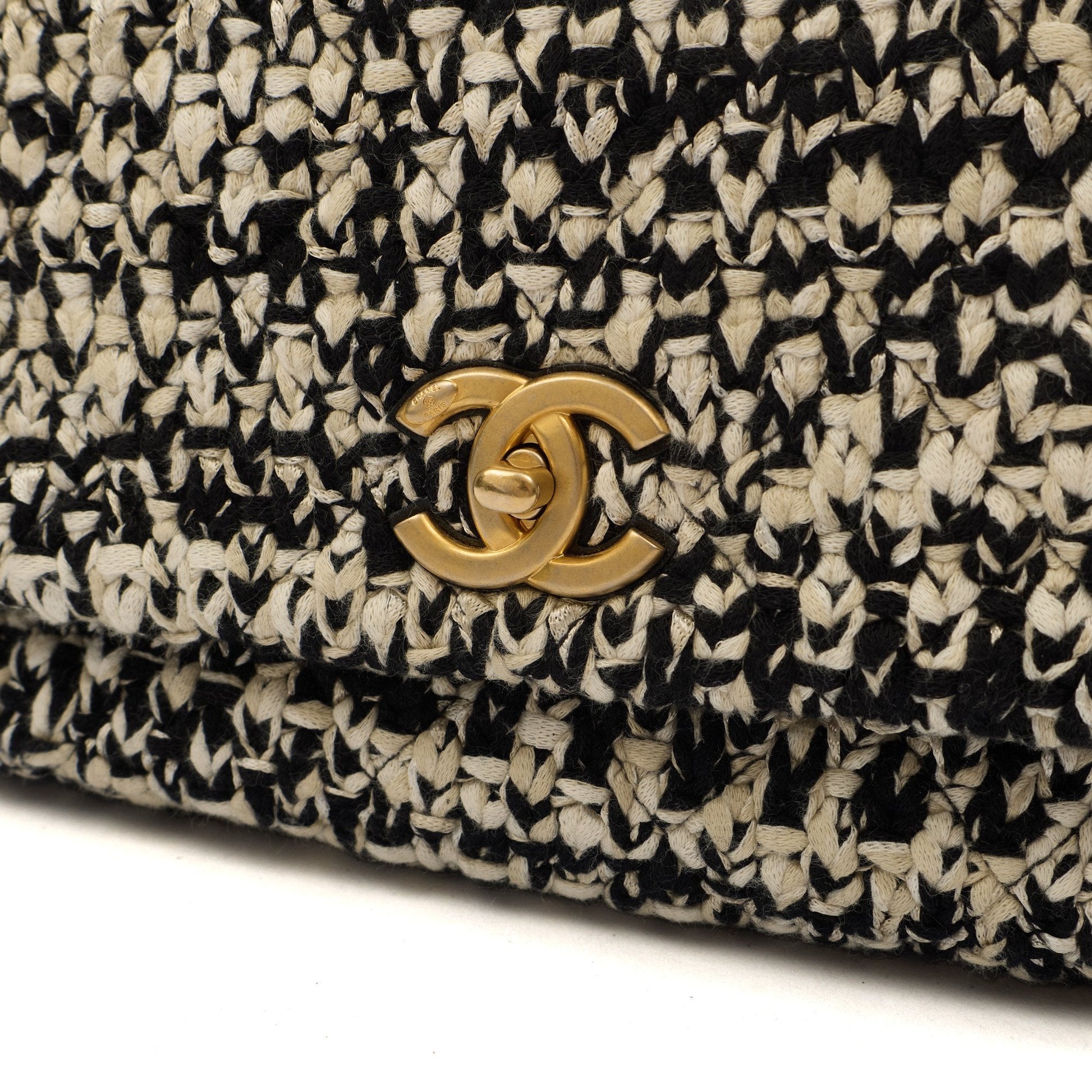 Chanel Top Handle Coco Top Handle in Black, Fabric — Lifestyle View