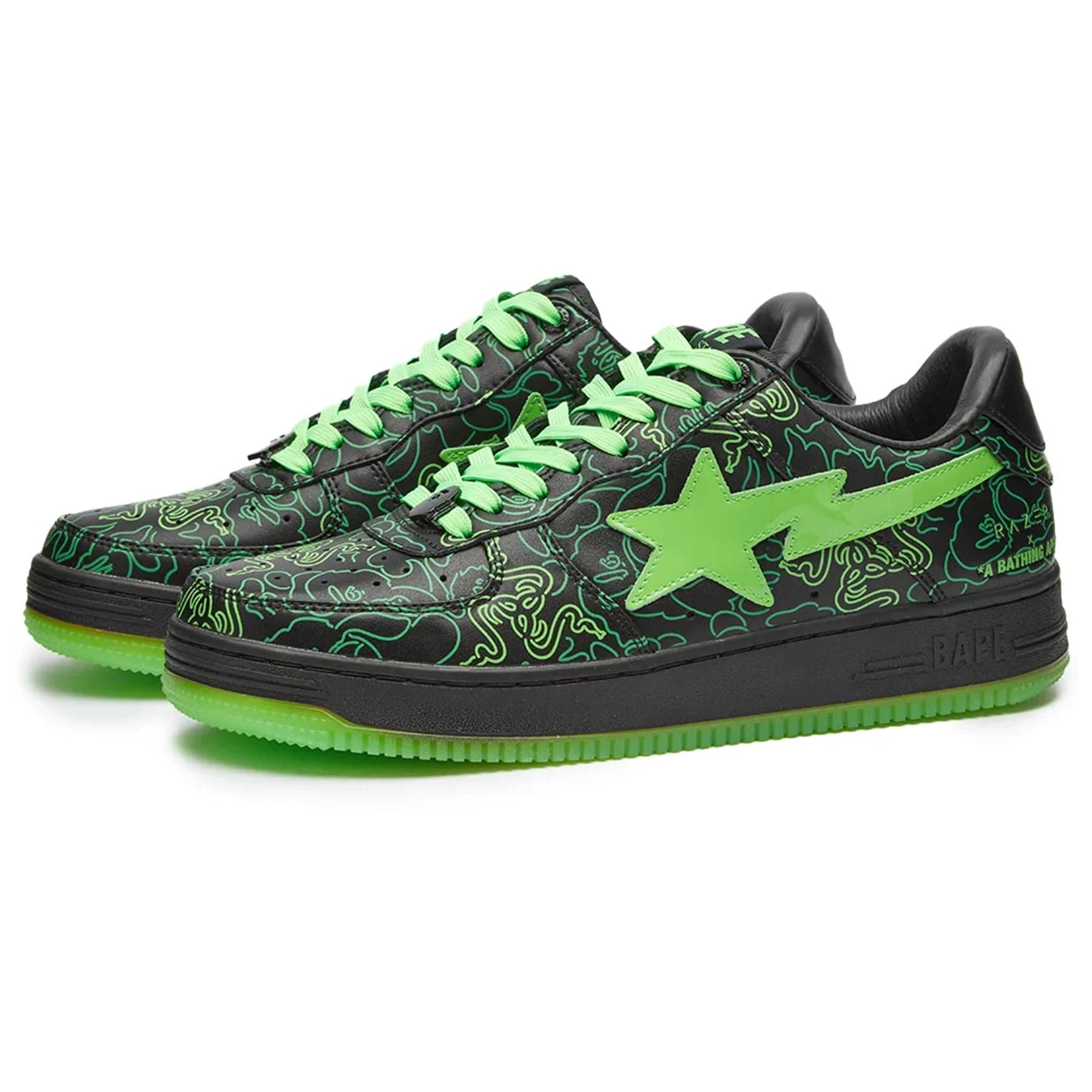 A Bathing Ape Bape Sta 'Razer' — UK 3 | EU 35.5 | US 3.5 — Back View