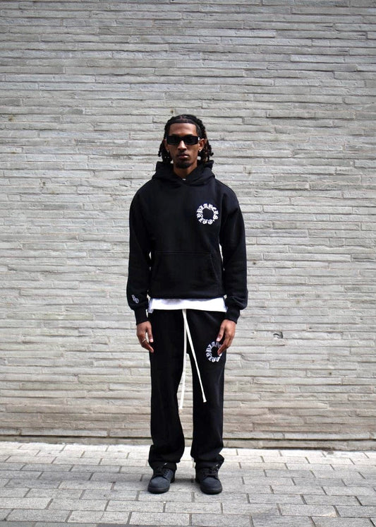 PLAYERS ONLY BLACK EMBROIDERED HOODIE — Small — Side View