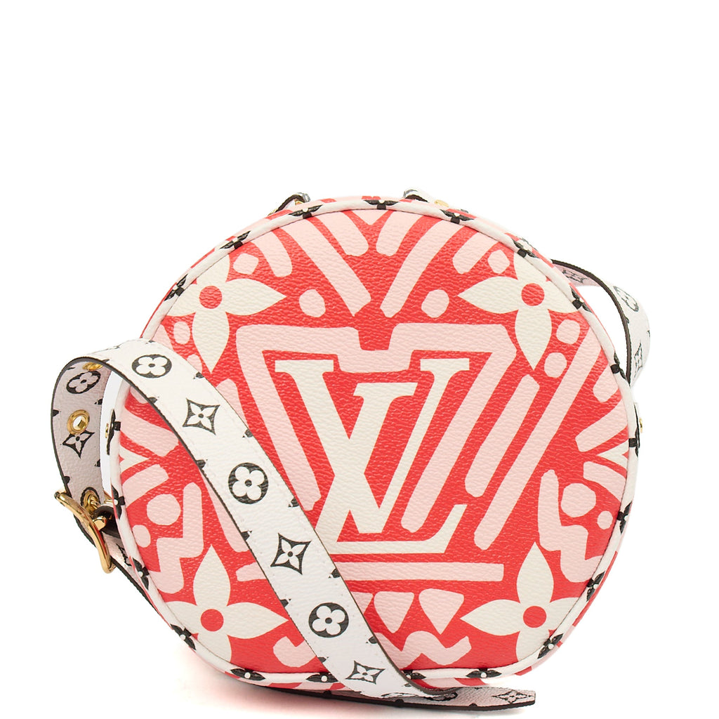 Louis Vuitton Cross Body Boite Chapeau Souple PM in Pink, Leather — Front View