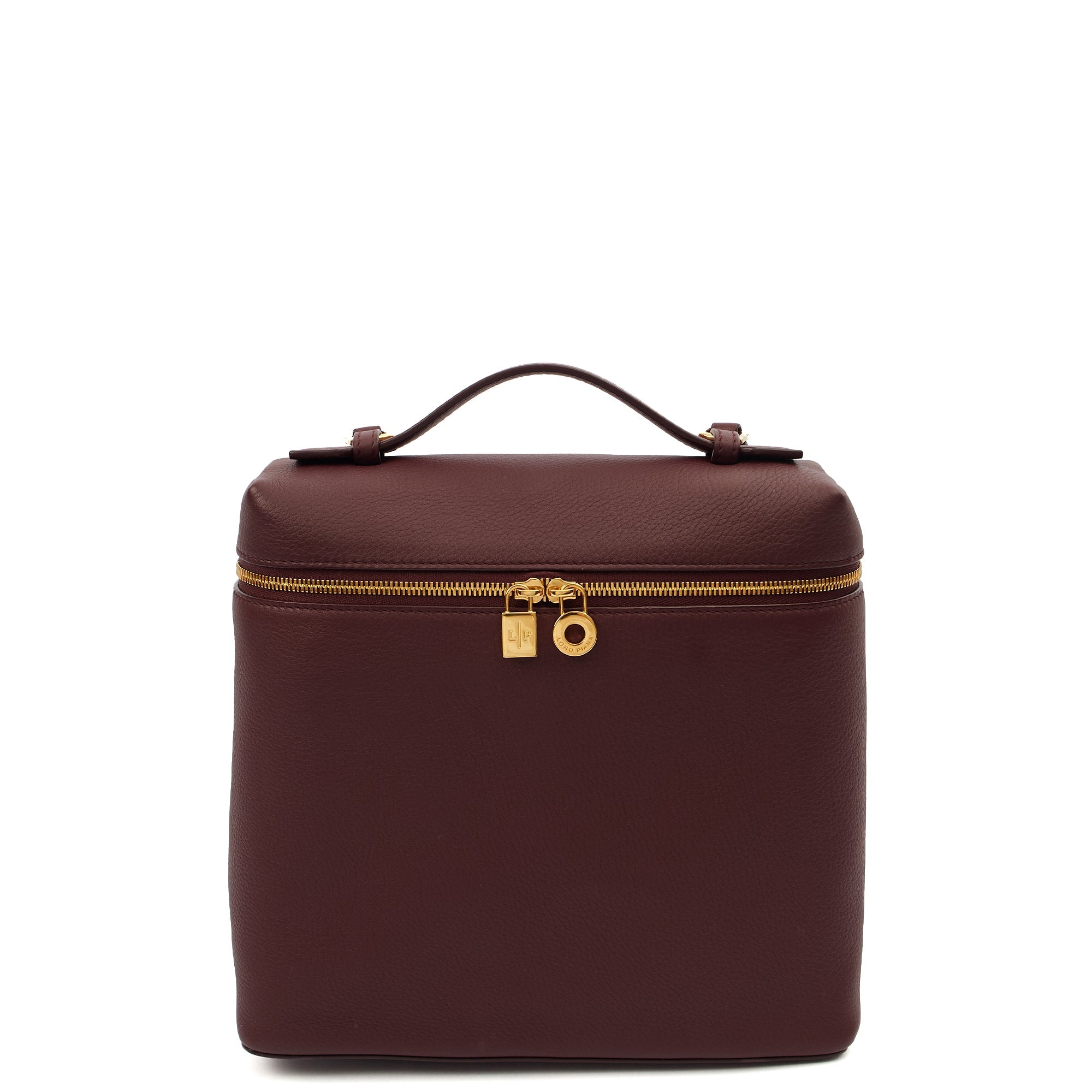 Loro Piana Backpack Extra Pocket L23.5 Backpack in Red, Leather — Front View
