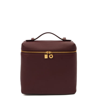 Loro Piana Backpack Extra Pocket L23.5 Backpack in Red, Leather — Front View