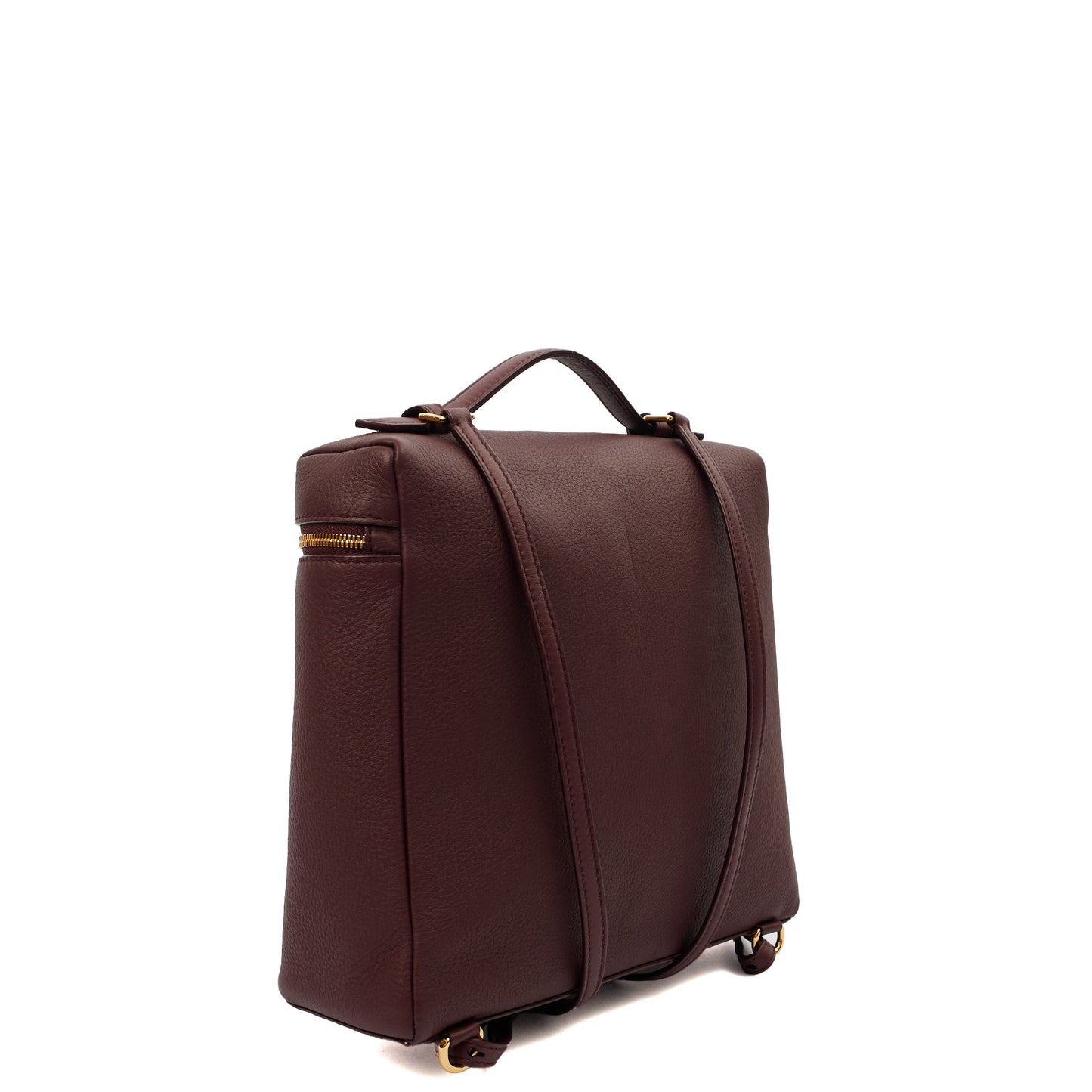 Loro Piana Backpack Extra Pocket L23.5 Backpack in Red, Leather — Alternate View 9