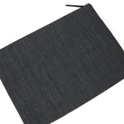 Chanel Clutch Pouch in Navy, Fabric — Alternate View 17
