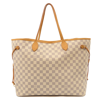 Louis Vuitton Tote Neverfull MM in Damier Azur, Canvas — Alternate View 17