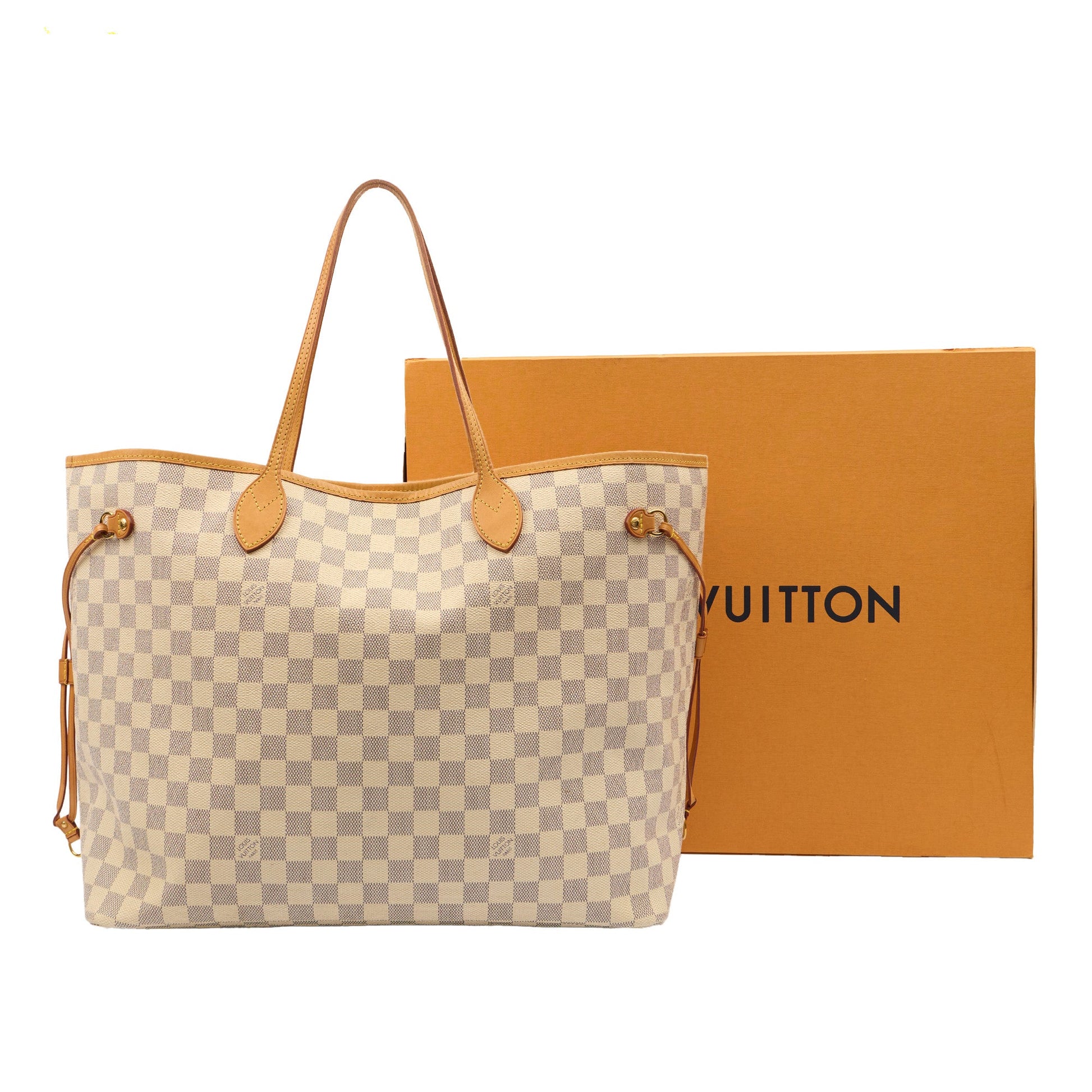 Louis Vuitton Tote Neverfull MM in Damier Azur, Canvas — Alternate View 14