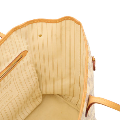 Louis Vuitton Tote Neverfull MM in Damier Azur, Canvas — Alternate View 24