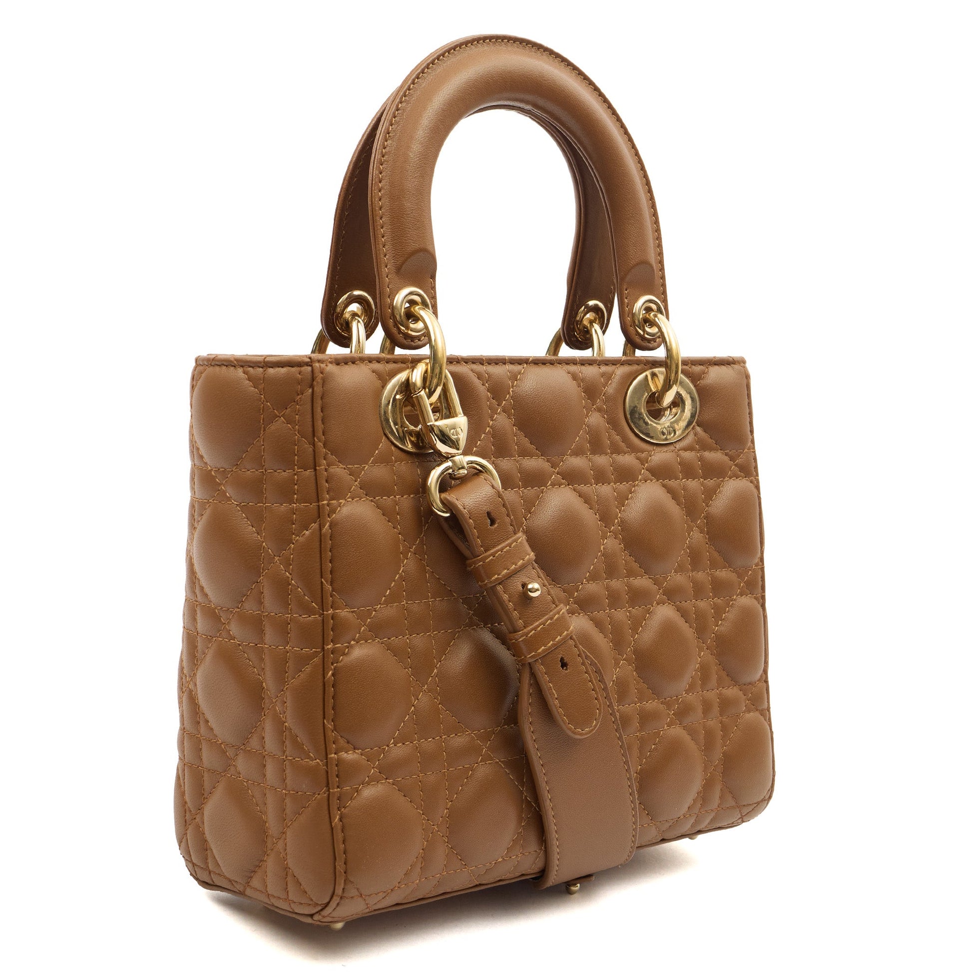 Christian Dior Cross Body Lady Dior Small in Brown, — Alternate View 8