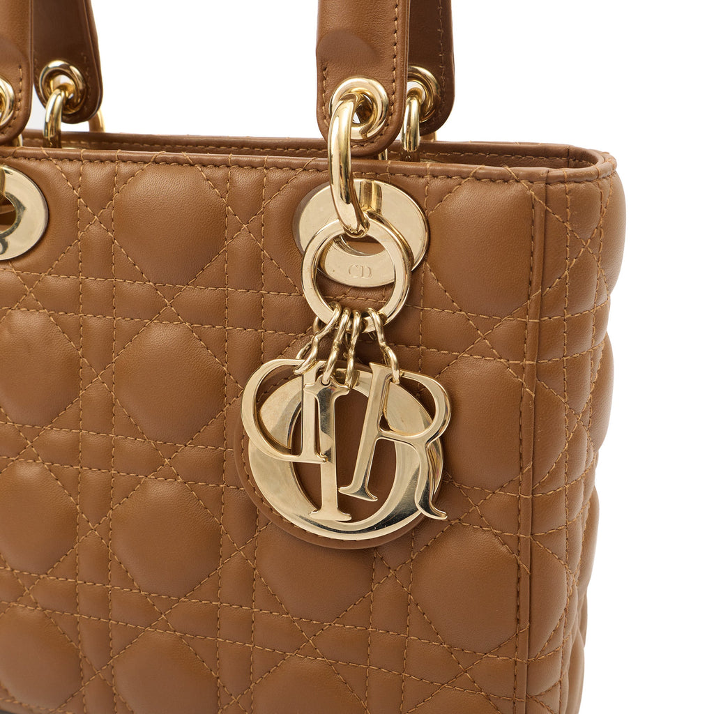 Christian Dior Cross Body Lady Dior Small in Brown, — Lifestyle View