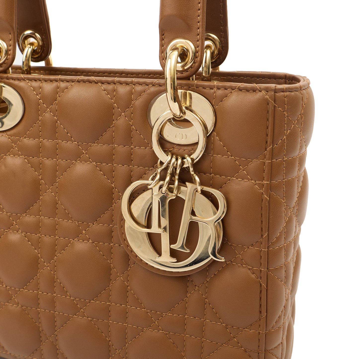 Christian Dior Cross Body Lady Dior Small in Brown, — Lifestyle View