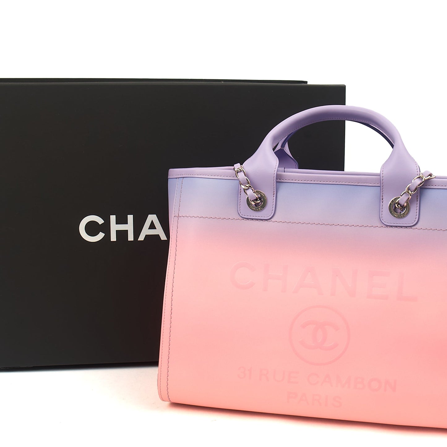 Chanel Tote Deauville Tote in Multi, Calfskin Leather — Alternate View 19