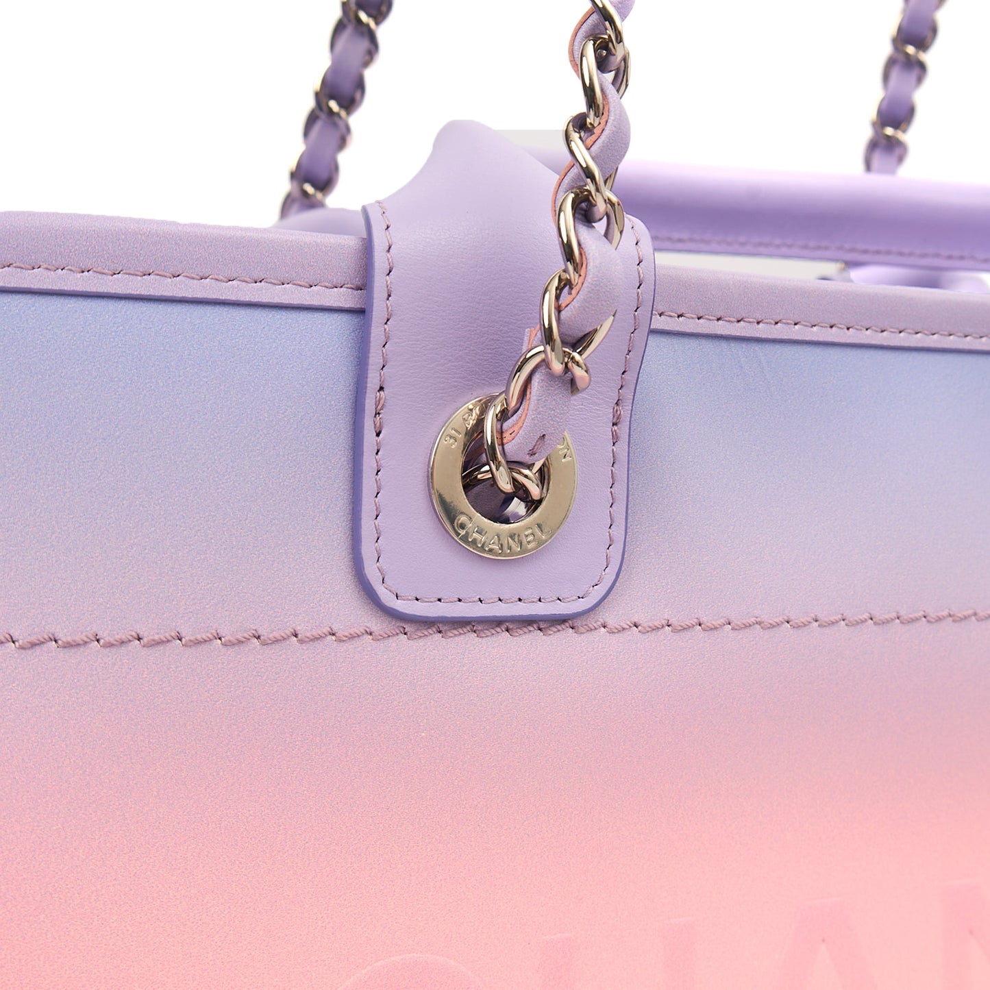 Chanel Tote Deauville Tote in Multi, Calfskin Leather — Alternate View 8