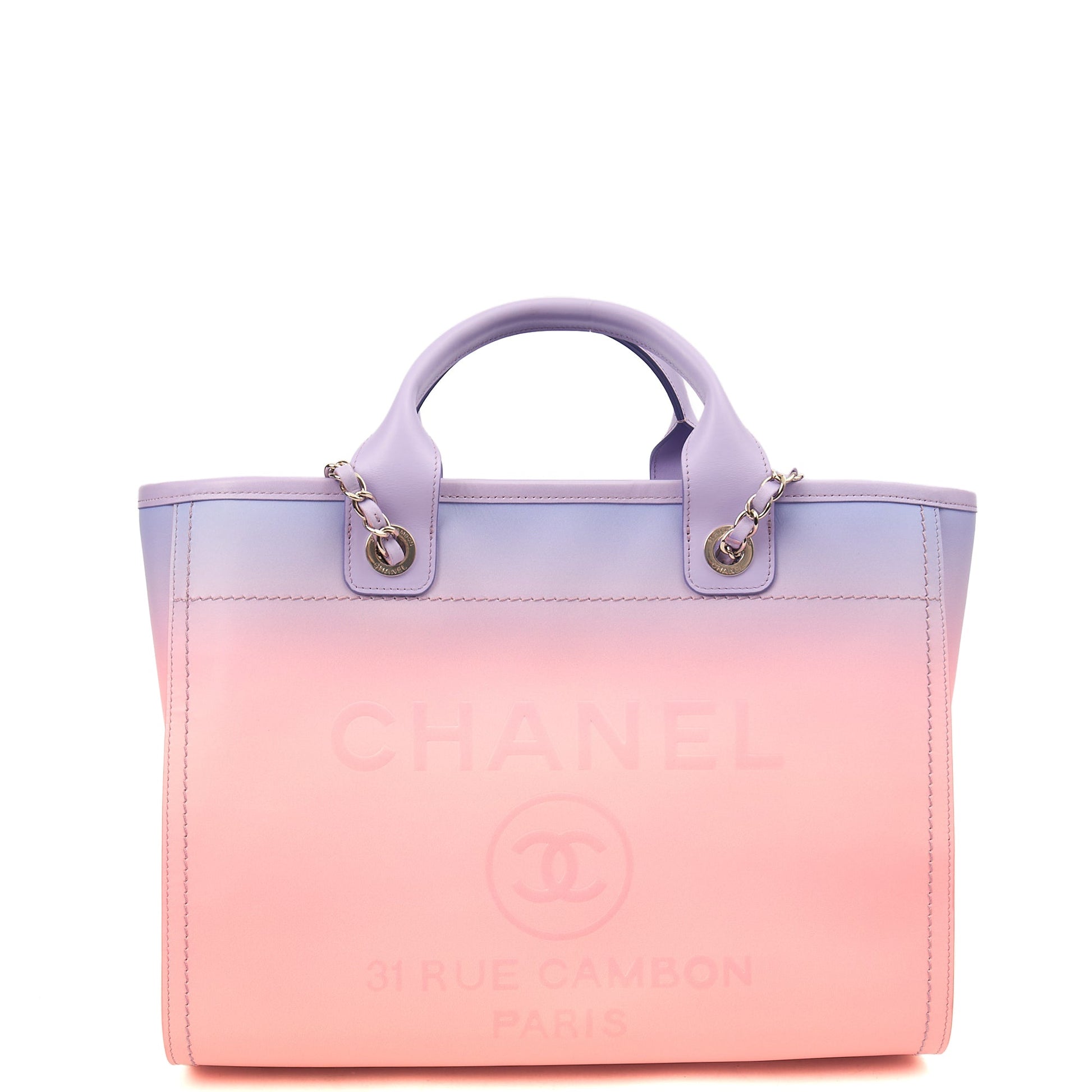 Chanel Tote Deauville Tote in Multi, Calfskin Leather — Alternate View 11