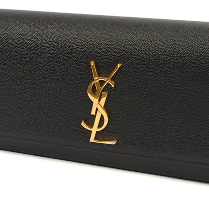 Saint Laurent Clutch Kate Clutch in Black, Calfskin Leather — Alternate View 14