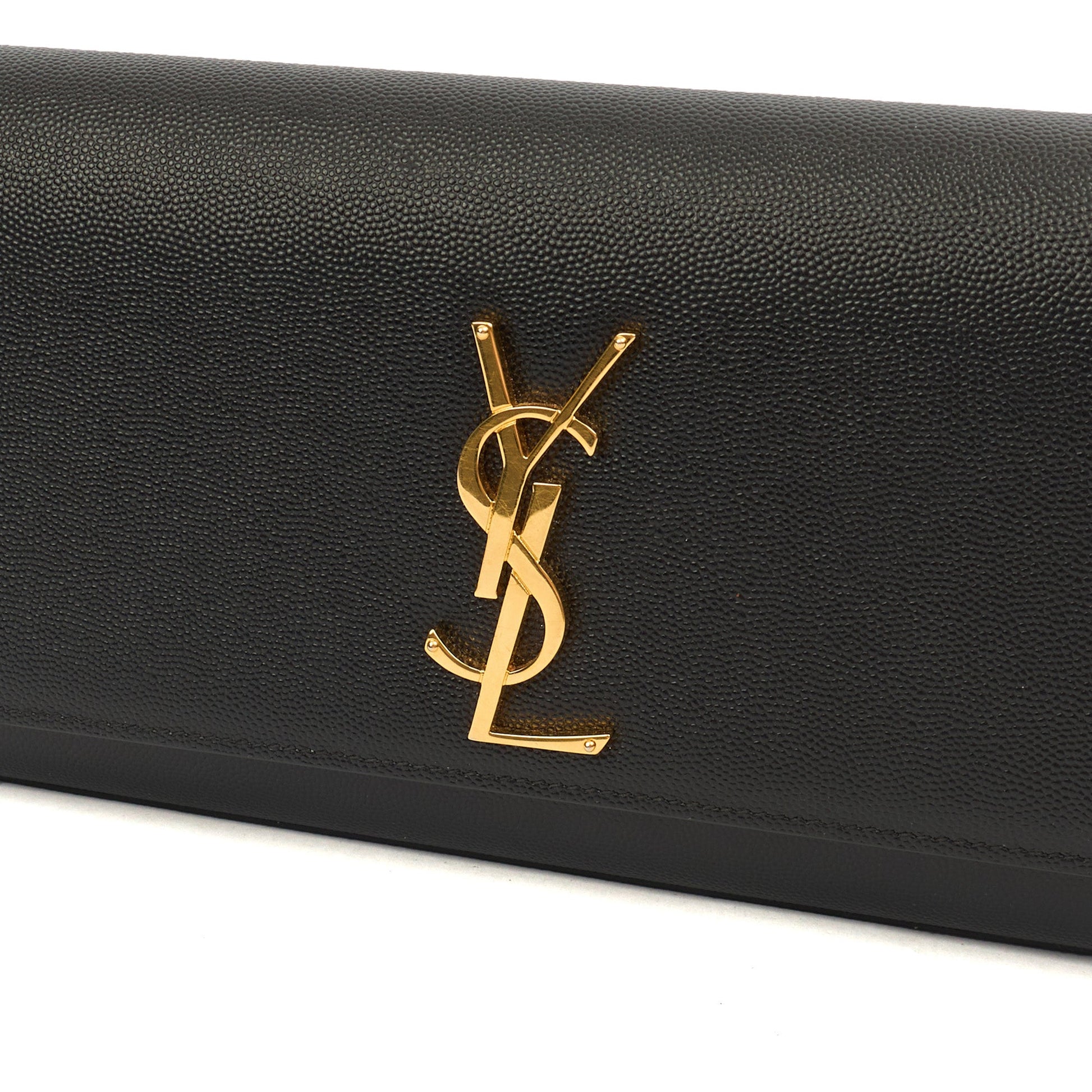Saint Laurent Clutch Kate Clutch in Black, Calfskin Leather — Alternate View 8