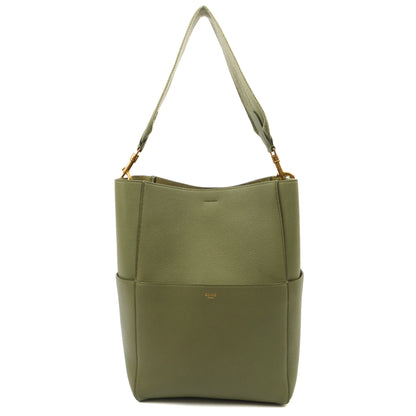 Celine Tote Sangle Seau in Green, Box Calfskin — Alternate View 7