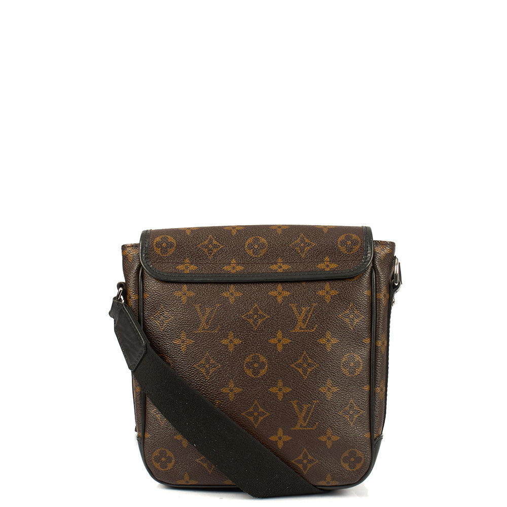 Louis Vuitton Satchel Macassar Bass in Monogram, Canvas — Back View