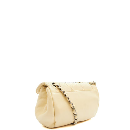 Chanel Shoulder Bag Shoulder Bag in Cream, Calfskin Leather — Alternate View 18