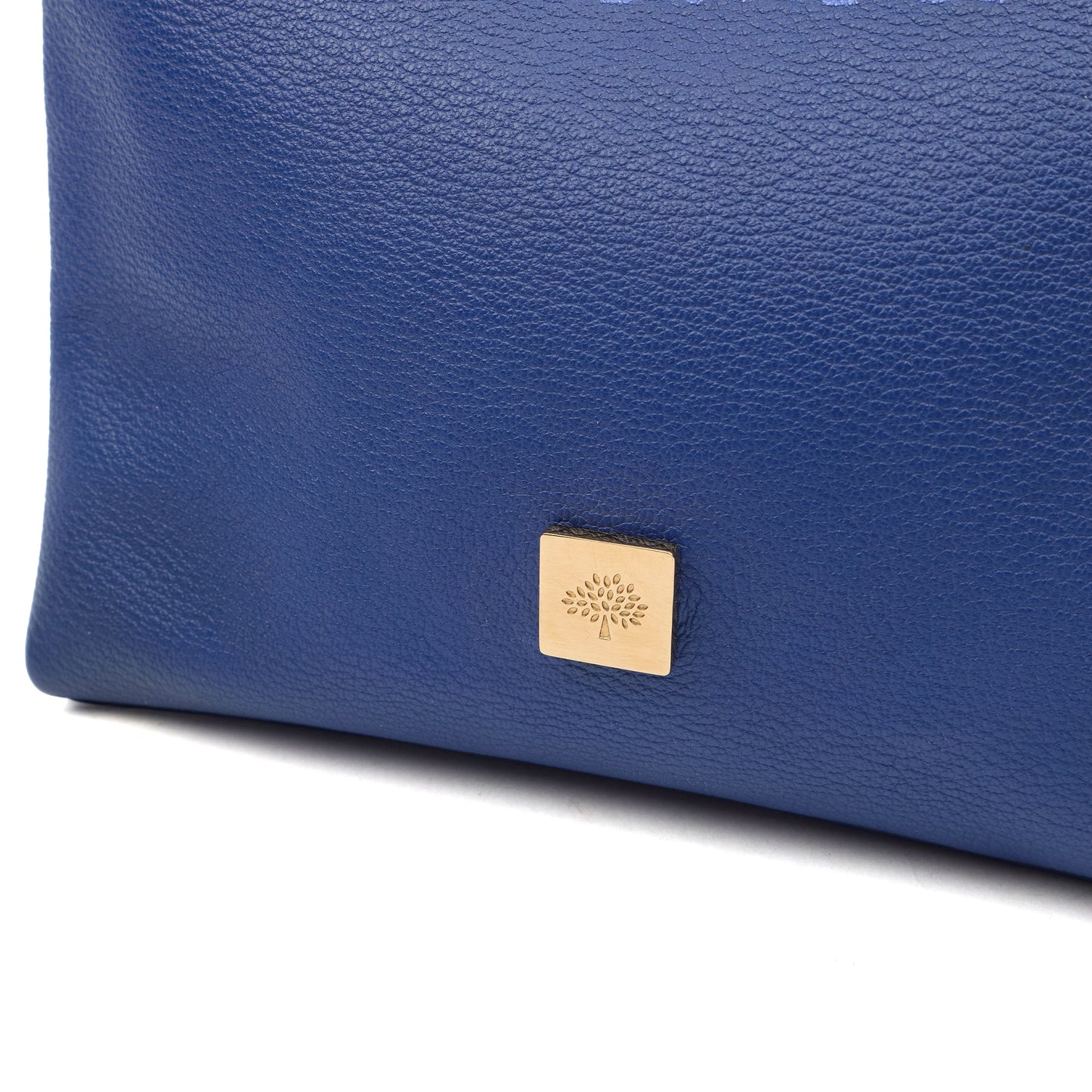 Mulberry Tote Freya in Blue, Leather — Lifestyle View