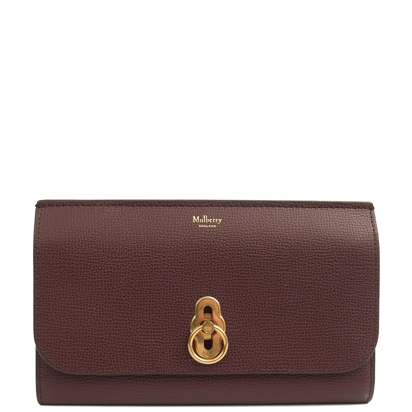 Mulberry Wallet Amberley Clutch in Oxblood, Calfskin Leather — Alternate View 8