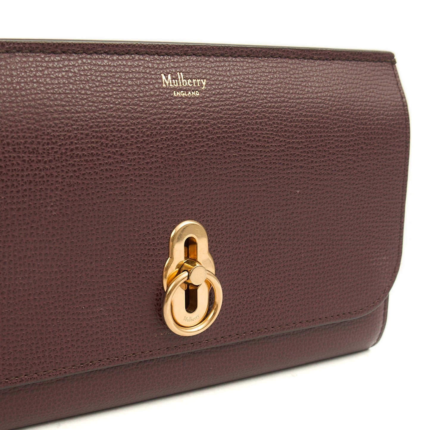 Mulberry Wallet Amberley Clutch in Oxblood, Calfskin Leather — Alternate View 20