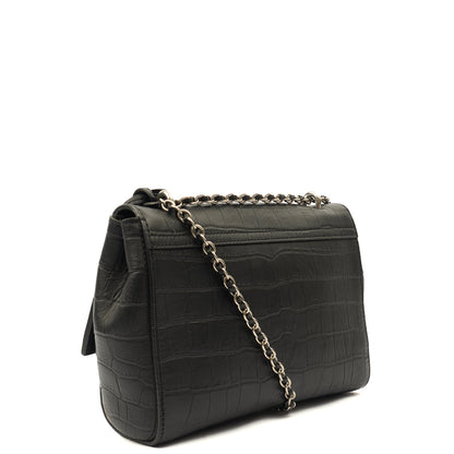 Mulberry Cross Body Lily in Black, Exotic Effect Leather — Alternate View 15