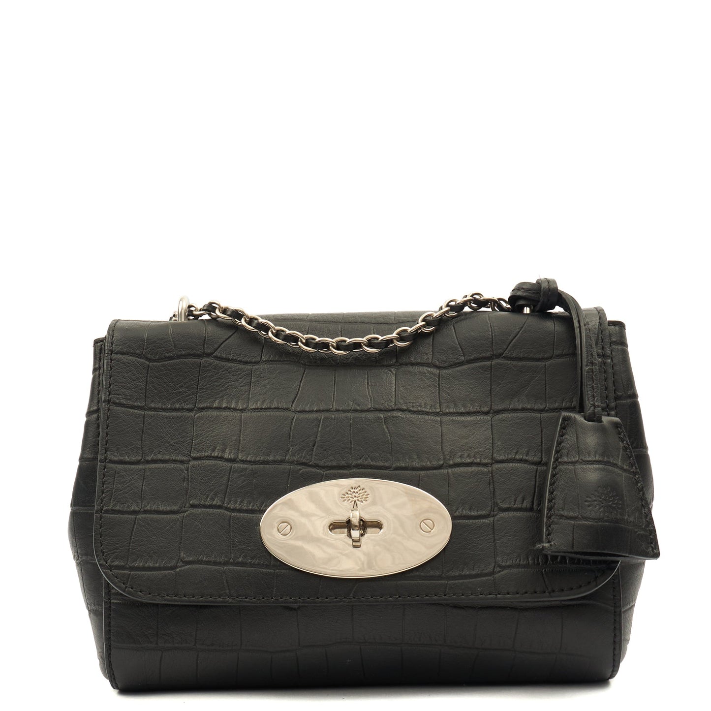 Mulberry Cross Body Lily in Black, Exotic Effect Leather — Alternate View 7