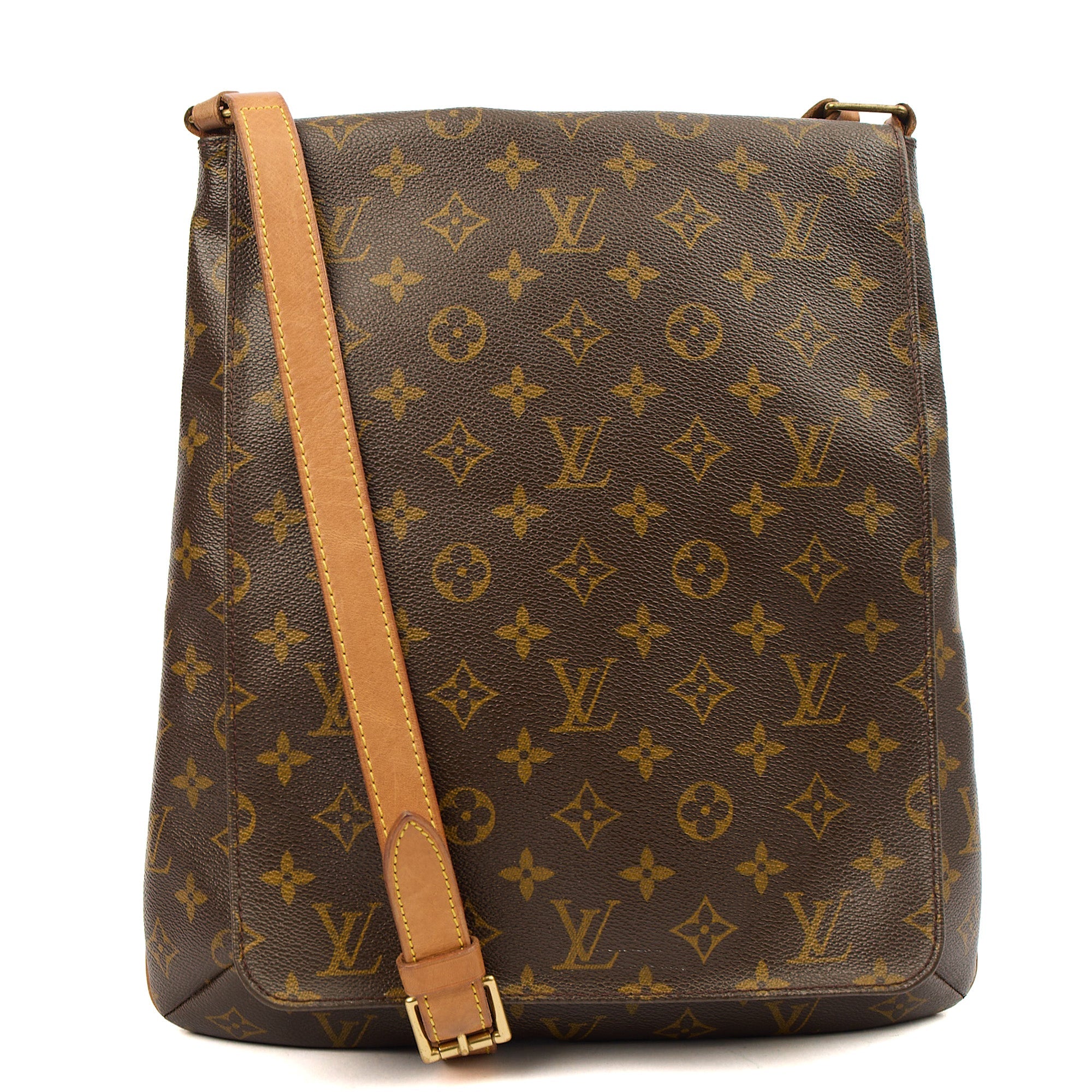 Louis Vuitton Cross Body Musette Salsa GM in Monogram, Canvas — Front View
