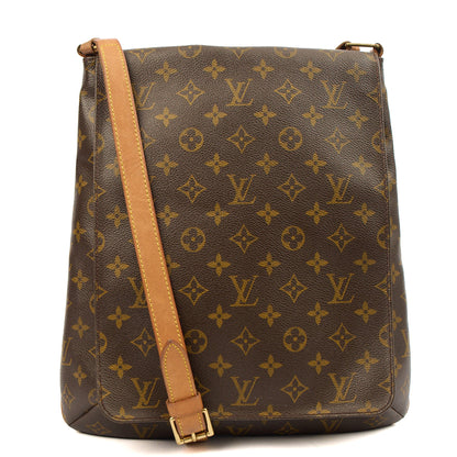 Louis Vuitton Cross Body Musette Salsa GM in Monogram, Canvas — Front View