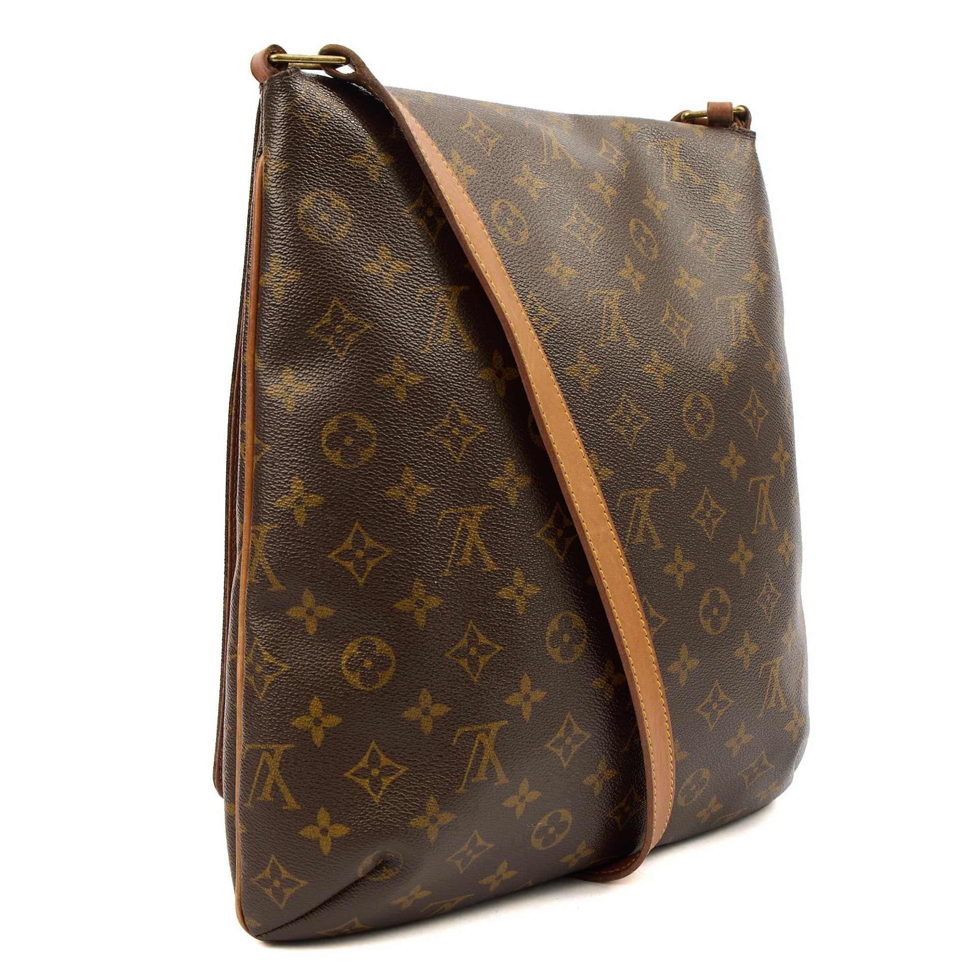 Louis Vuitton Cross Body Musette Salsa GM in Monogram, Canvas — Back View