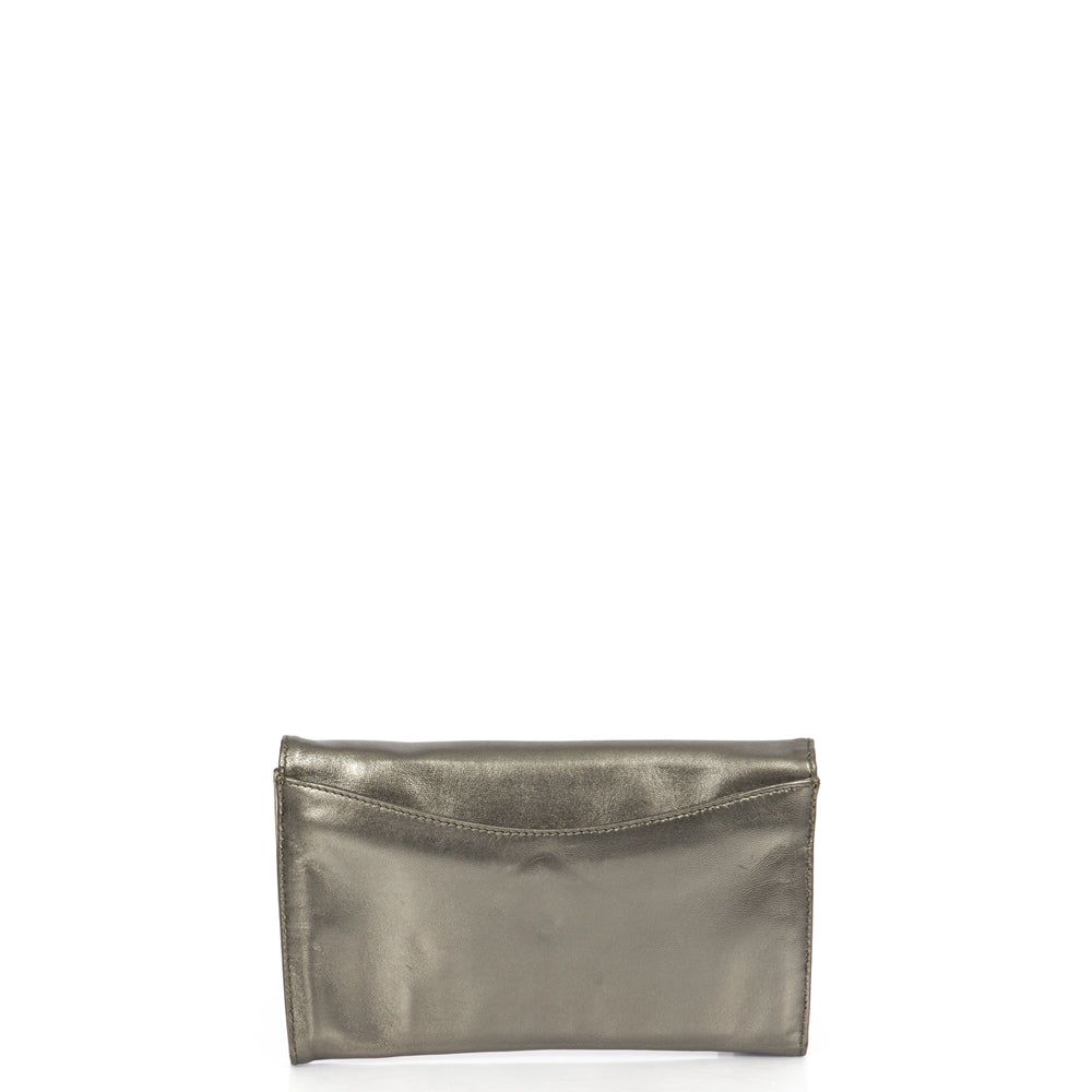 Anya Hindmarch Clutch in Metallic, Leather — Alternate View 9