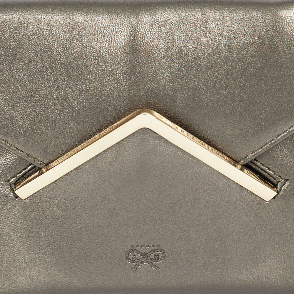 Anya Hindmarch Clutch in Metallic, Leather — Alternate View 11