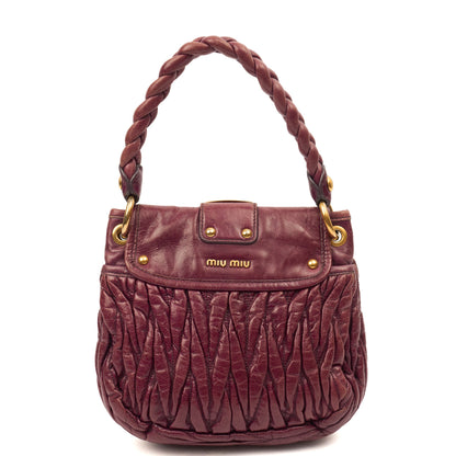 Miu Miu Shoulder Bag Coffer Shoulder Bag  in Purple, Leather — Alternate View 11