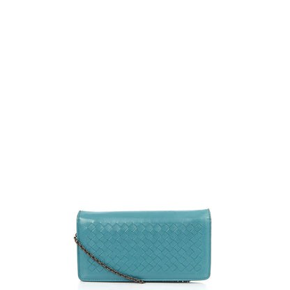 Bottega Veneta Cross Body Intrecciato Crossbody in Blue, Intrecciato Nappa — Alternate View 17