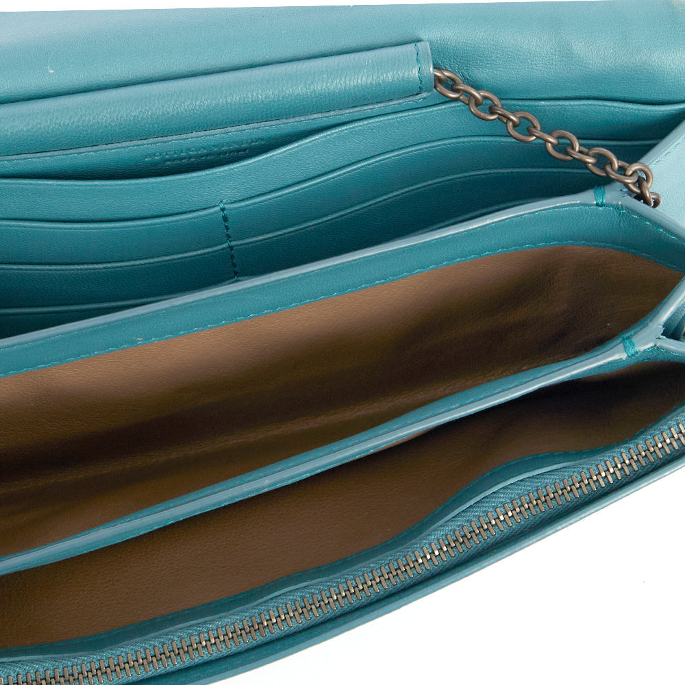 Bottega Veneta Cross Body Intrecciato Crossbody in Blue, Intrecciato Nappa — Alternate View 14