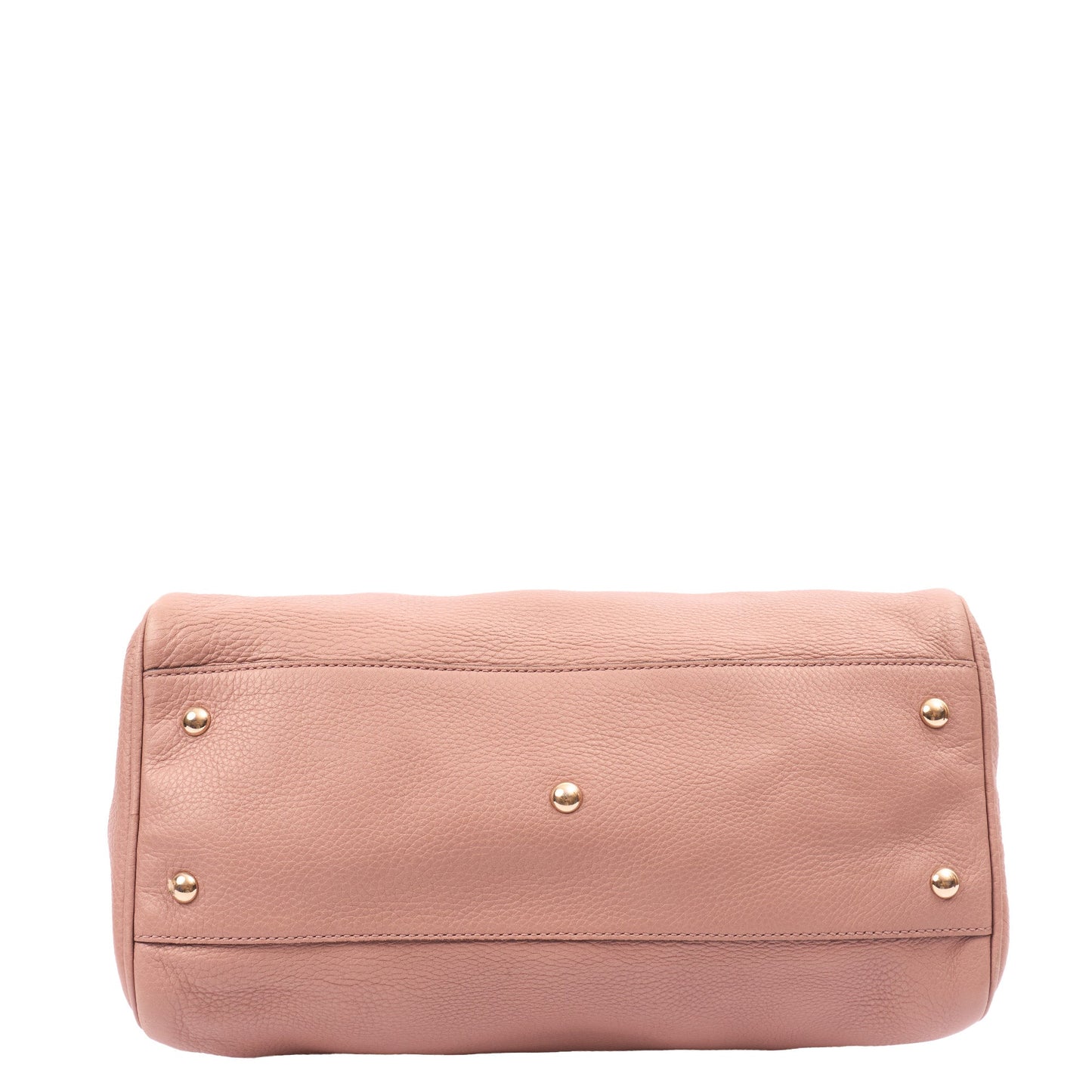 Gucci Top Handle Bamboo Shopper  in Pink, Leather — Detail View