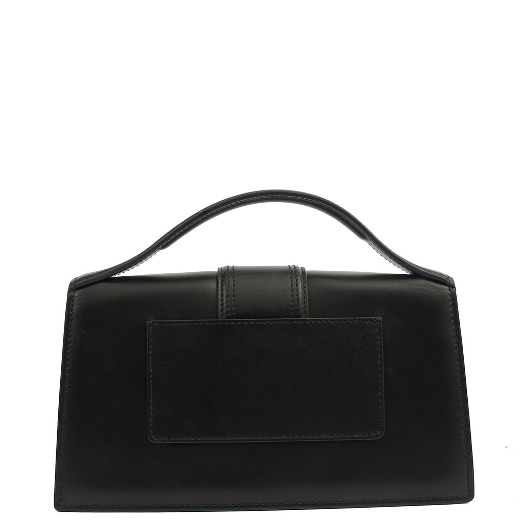 Jacquemus Cross Body Le Grand Bambino in Black, Leather — Top View