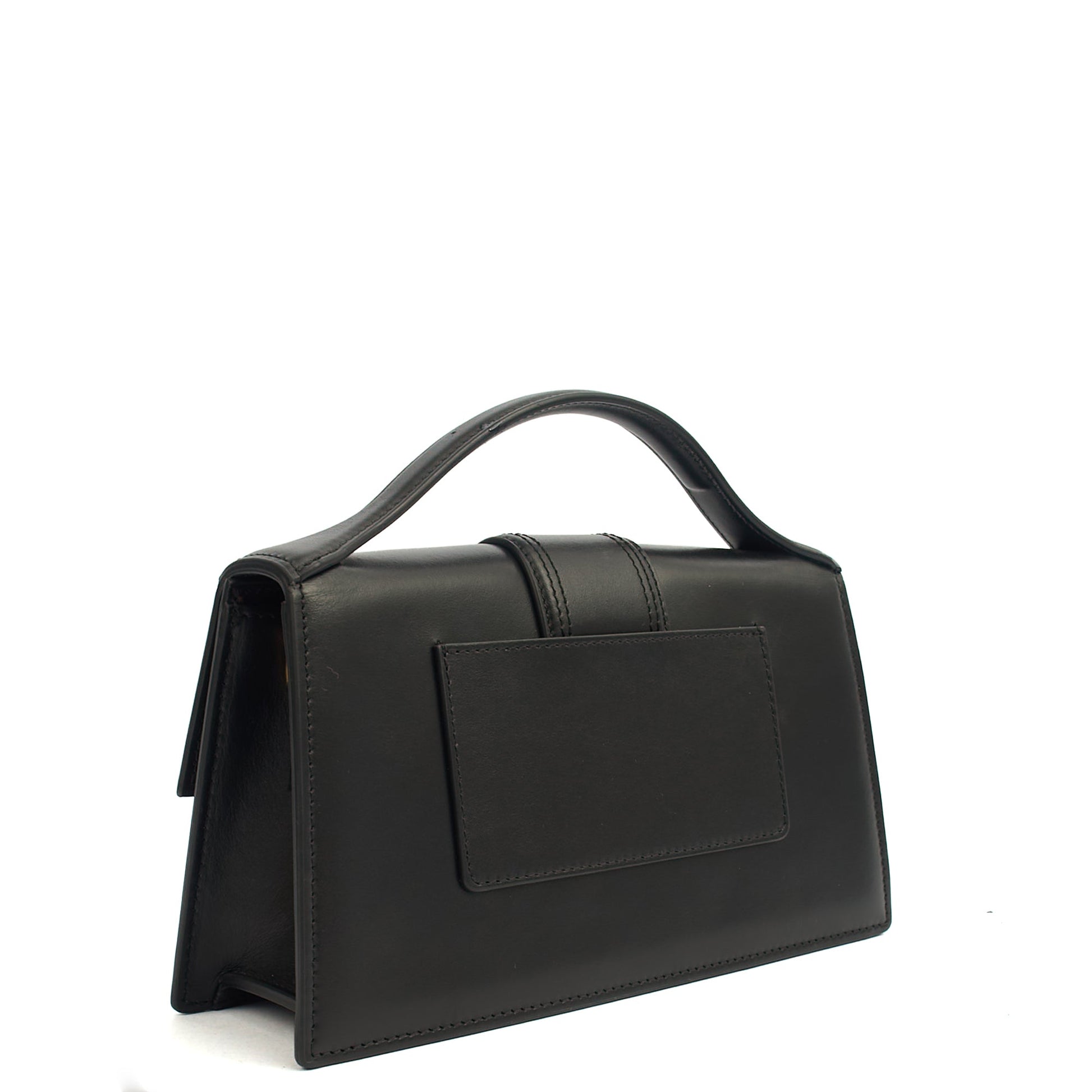 Jacquemus Cross Body Le Grand Bambino in Black, Leather — Back View