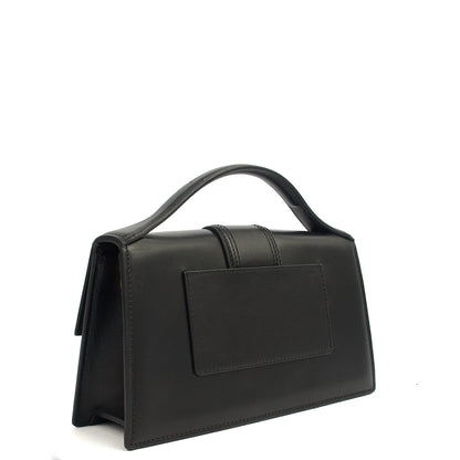 Jacquemus Cross Body Le Grand Bambino in Black, Leather — Back View