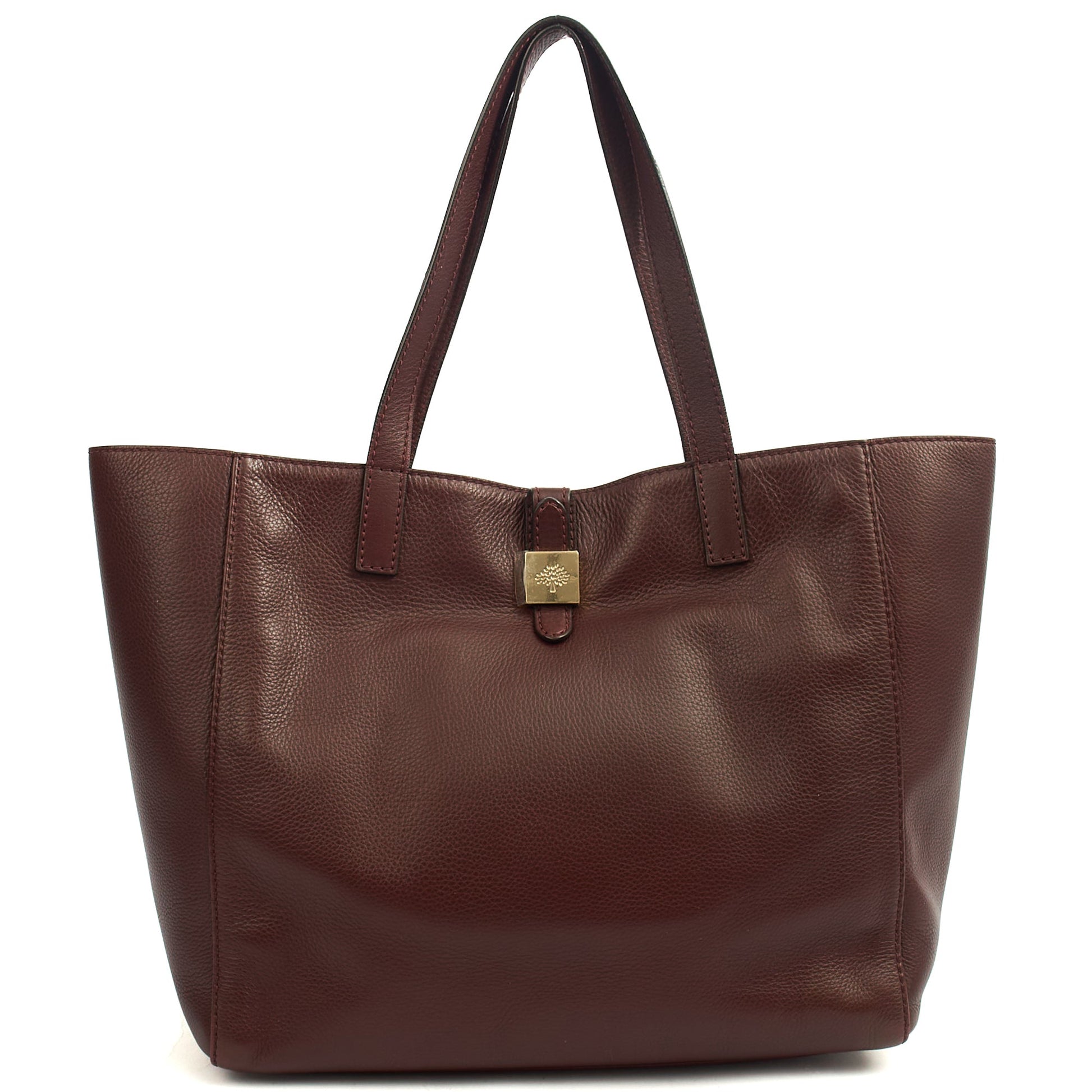 Mulberry Tote Tessie Tote in Oxblood, Leather — Front View