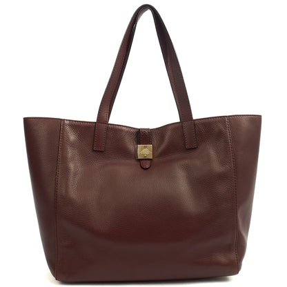Mulberry Tote Tessie Tote in Oxblood, Leather — Front View