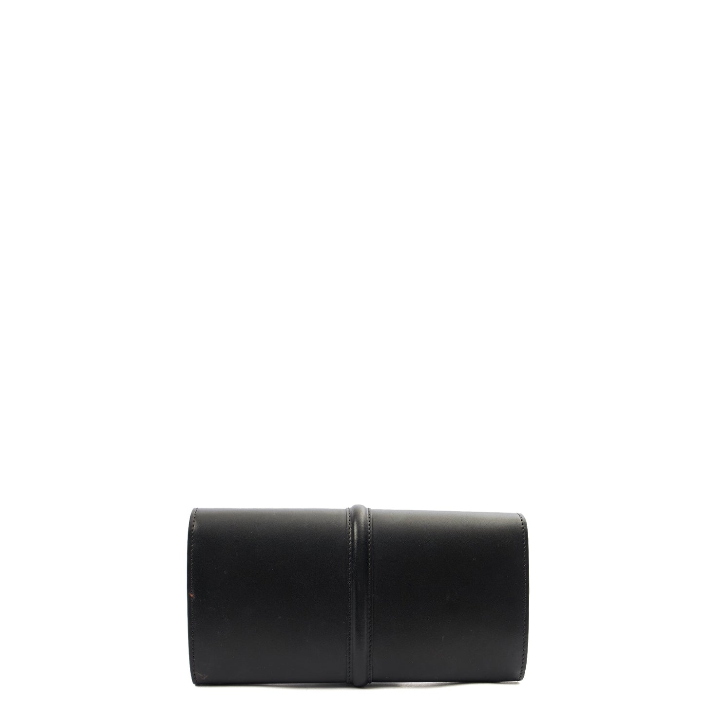 Celine Purse Wallet in Black, Box Calfskin — Back View