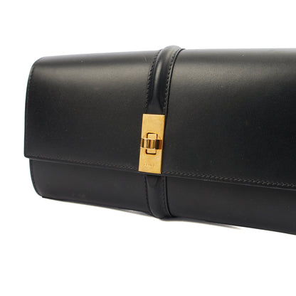 Celine Purse Wallet in Black, Box Calfskin — Lifestyle View