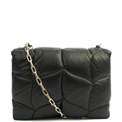 Mulberry Cross Body Little Softie in Black, Calfskin Leather — Back View