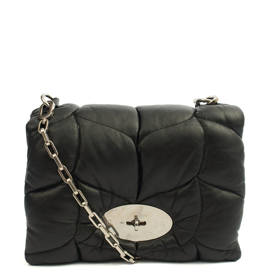 Mulberry Cross Body Little Softie in Black, Calfskin Leather — Front View